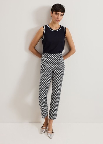 Phase Eight Carmella Trousers Navy/White USA | 4063827-BU